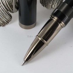 Stylo Roller Oberthur® "Jupiter" Noir Guilloché