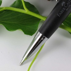 Collection "E-MOTION" Bois poirier et métal chromé STYLO-BILLE nuit