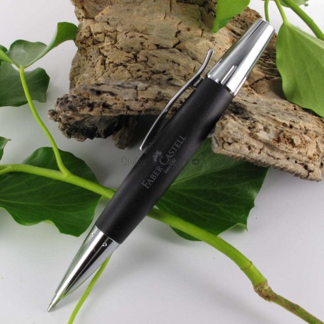 Collection "E-MOTION" Bois poirier et métal chromé STYLO-BILLE nuit Collection "E-MOTION" Bois poirier et métal chromé STYLO-BILLE nuit