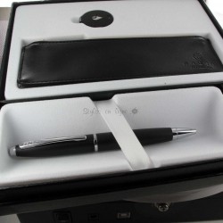 Coffret stylo Bille et Etui TrackR Cross® "Calais" Noir