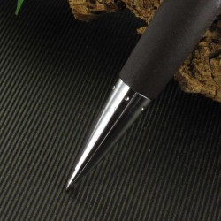 STYLO BILLE "e-motion" moka (poirier brun foncé) ,métal chromé