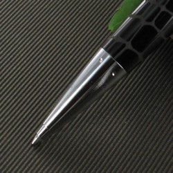 Collection "E-MOTION" résine STYLO-BILLE CROCO noir
