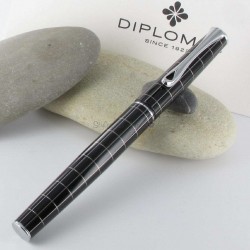 Stylo Roller Diplomat® Optimist Noir Rhomb