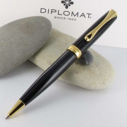 Stylo Bille Diplomat® Excellence A Laqué Noir Doré
