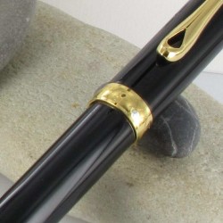 Stylo Portemine 0,7 mm Diplomat® Excellence A Laqué Noir Doré