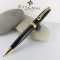 Stylo Portemine 0,7 mm Diplomat® Excellence A Laqué Noir Doré