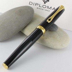 Stylo Plume Diplomat® Excellence A Laqué Noir Doré