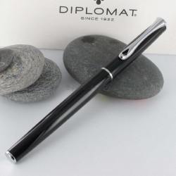 Stylo Roller Diplomat® Traveller Noir Laqué