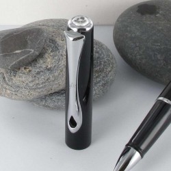 Stylo Roller Diplomat® Traveller Noir Laqué