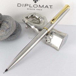 Stylo Portemine 0,5 mm  Diplomat® Traveller Acier Doré