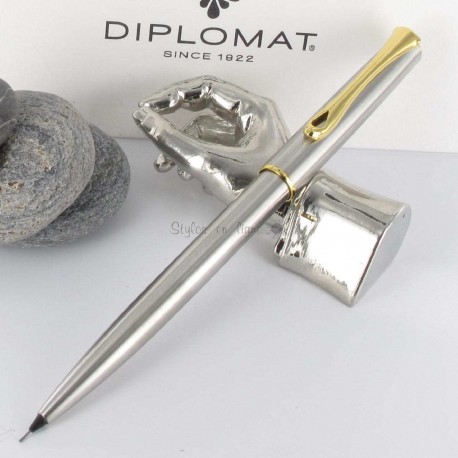 Stylo Portemine 0,5 mm Diplomat® Traveller Acier Doré Stylo Portemine 0,5 mm Diplomat® Traveller Acier Doré