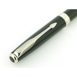 STYLO BILLE SONNET Laque noire Intense CT (Slim) de PARKER