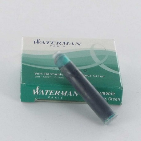 Cartouches d'encre WATERMAN® courtes Vert Harmonie Cartouches d'encre WATERMAN® courtes Vert Harmonie