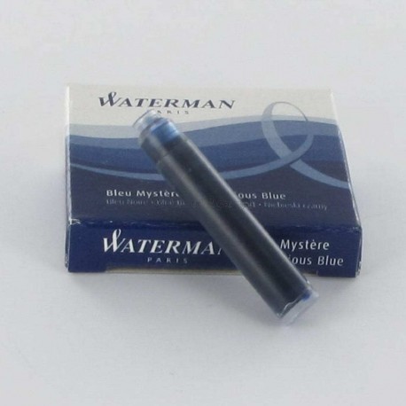 Cartouches d'encre WATERMAN® courtes Bleu Mystère Cartouches d'encre WATERMAN® courtes Bleu Mystère