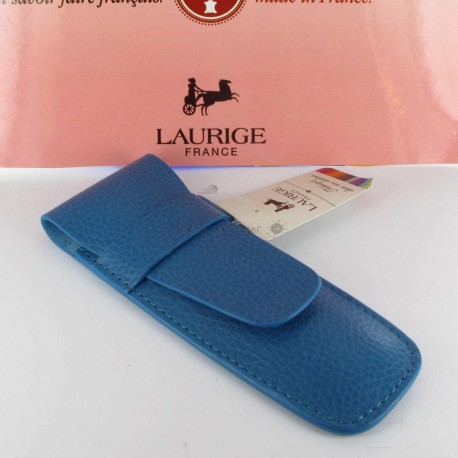 Etui Cuir Laurige® Turquoise 2 Stylos Etui Cuir Laurige® Turquoise 2 Stylos