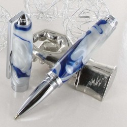 Stylo Roller Recife® Pearl Soyouz Bleu Blanc