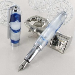 Stylo Plume Recife® Pearl Soyouz Bleu Blanc