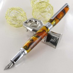 Stylo Plume Recife® Pearl Soyouz Rouge Turquoise Nacré