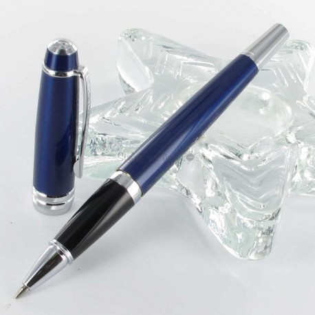 Stylo Roller Cross® "Bailey" Bleu Laqué (convertible en bille) Stylo Roller Cross® "Bailey" Bleu Laqué (convertible en bille)