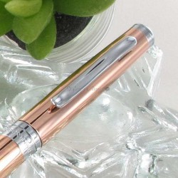 Coffret Stylo Roller Oberthur® "Astrée" Rose Cuivré