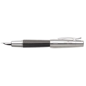 STYLO PLUME "e-motion" parquet noir, résine précieuse