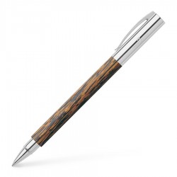 STYLO ROLLER "Ambition"bois de cocotier,attributs chromés