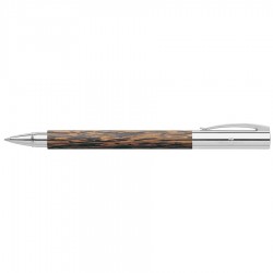 STYLO ROLLER "Ambition"bois de cocotier,attributs chromés