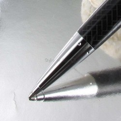 Coffret cadeau Stylo Bille Faber Castell® "e-motion" Noir Parquet + Etui Cuir