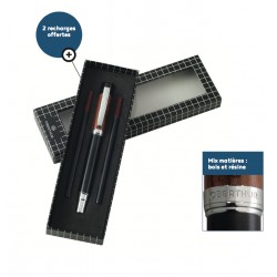 Coffret Stylo Roller Oberthur® "Saxo" Bois de Palissandre