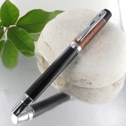 Coffret Stylo Roller Oberthur® "Saxo" Bois de Palissandre