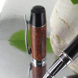 Coffret Stylo Roller Oberthur® "Saxo" Bois de Palissandre