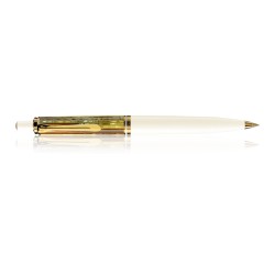 STYLO PORTE-MINE Ecaille de Tortue / blanc