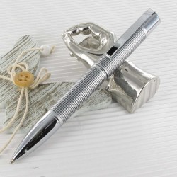 Stylo Bille Daniel Hechter® "Exclusif" Quadrillé Chrome
