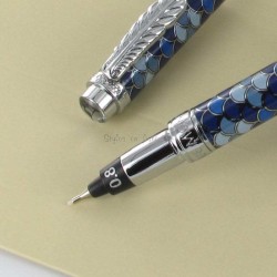 Stylo Feutre 0,8mm Avenue Montaigne® "Trocadéro" Bleu/Gris