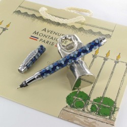 Stylo Feutre 0,8mm Avenue Montaigne® "Trocadéro" Bleu/Gris