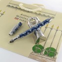 Stylo Feutre 0,8mm Avenue Montaigne® "Trocadéro" Bleu/Gris