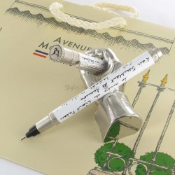 Stylo Feutre 1mm Avenue Montaigne® "Ballade Parisienne" Blanc/Noir