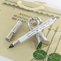 Stylo Feutre 1mm Avenue Montaigne® "Ballade Parisienne" Blanc/Noir