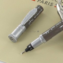 Stylo Feutre 1,4 mm Avenue Montaigne® "Ballade Parisienne" Gris/Blanc