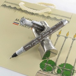 Stylo Feutre 1,4 mm Avenue Montaigne® "Ballade Parisienne" Gris/Blanc