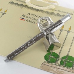 Stylo Feutre 1,4 mm Avenue Montaigne® "Ballade Parisienne" Gris/Blanc