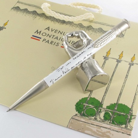 Stylo Bille Avenue Montaigne® "Ballade Parisienne" Blanc/Noir Stylo Bille Avenue Montaigne® "Ballade Parisienne" Blanc/Noir