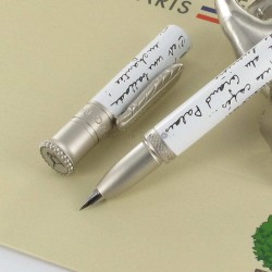 Stylo Plume Avenue Montaigne® "Ballade Parisienne" Blanc/Noir