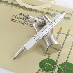 Stylo Plume Avenue Montaigne® "Ballade Parisienne" Blanc/Noir