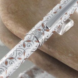 Stylo Feutre 0,8mm Enzo Varini® "Taormina" Blanc