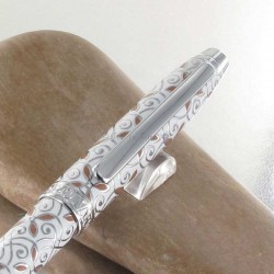 Stylo Feutre 0,8mm Enzo Varini® "Taormina" Blanc