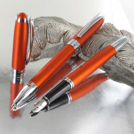 Parure Stylos Plume & Bille Vuarnet® "Eagle" Orange Parure Stylos Plume & Bille Vuarnet® "Eagle" Orange