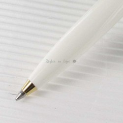 Stylo Bille Pélikan® "Souverain K400" Ecaille/Blanc Plaqué O 24 Cts