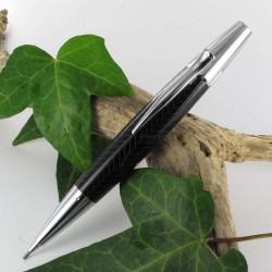 Stylo Portemine 1.4 mm Faber Castell® "e-motion" Résine Précieuse Parquet Noir