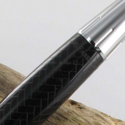 Stylo Portemine 1.4 mm Faber Castell® "e-motion" Résine Précieuse Parquet Noir